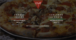 Desktop Screenshot of crustpizzeria.com