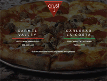 Tablet Screenshot of crustpizzeria.com